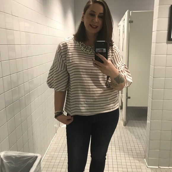 Tie Back Bell Sleeve Top by EXPRESS - Picture 6 of 7